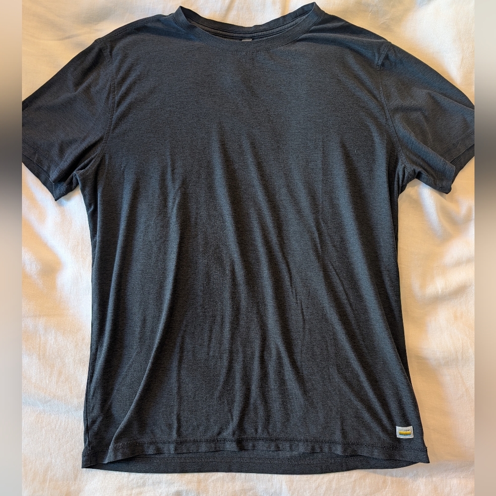 Strato Tech Tee in Heather Black